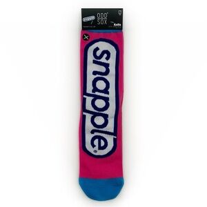 Odd Sox Snapple Crew Socks Pink Blue 90s Mens Womens Fun Novelty Gift NWT New